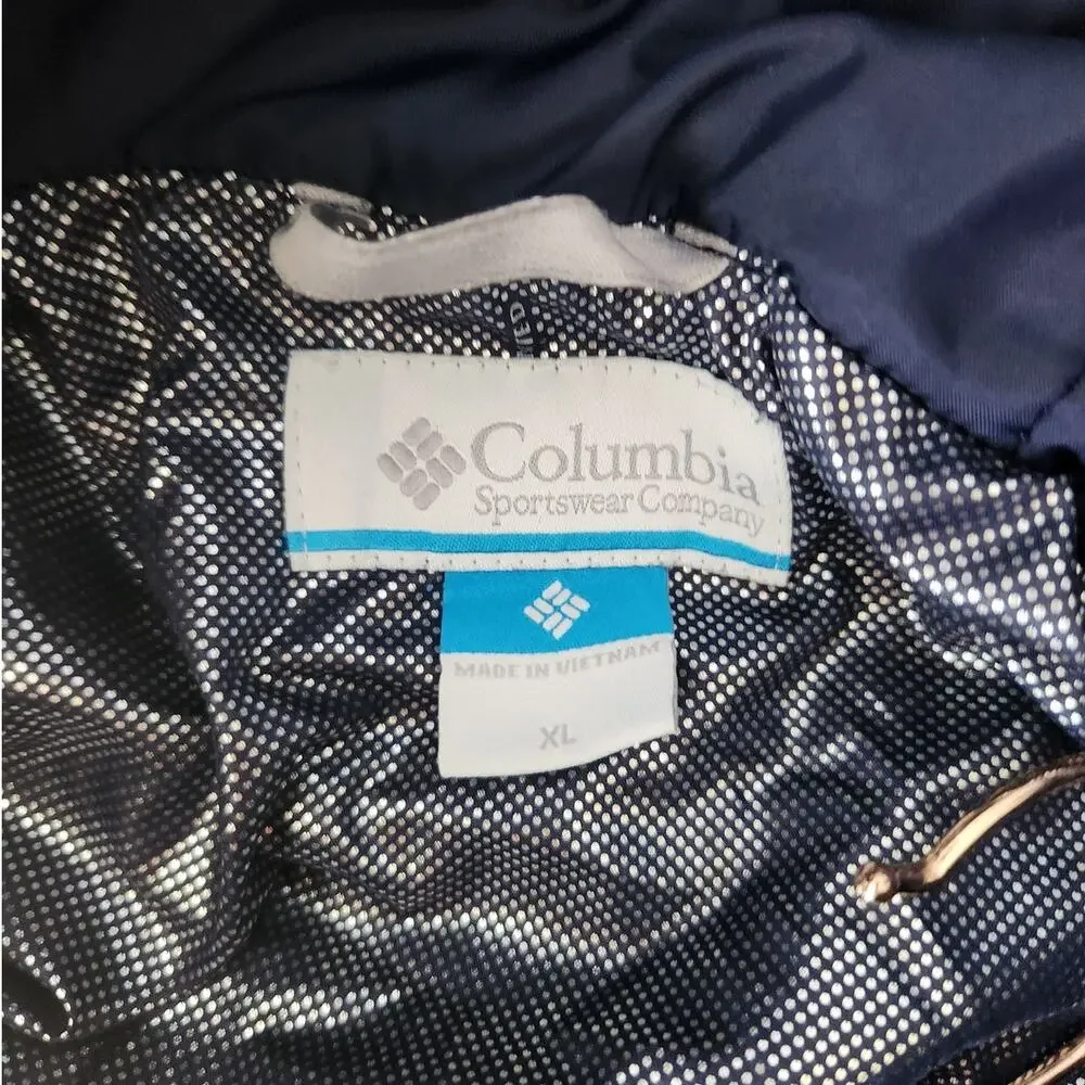 NWT Columbia Women's Copper Crest II Hooded Jacket Coat Blue XL